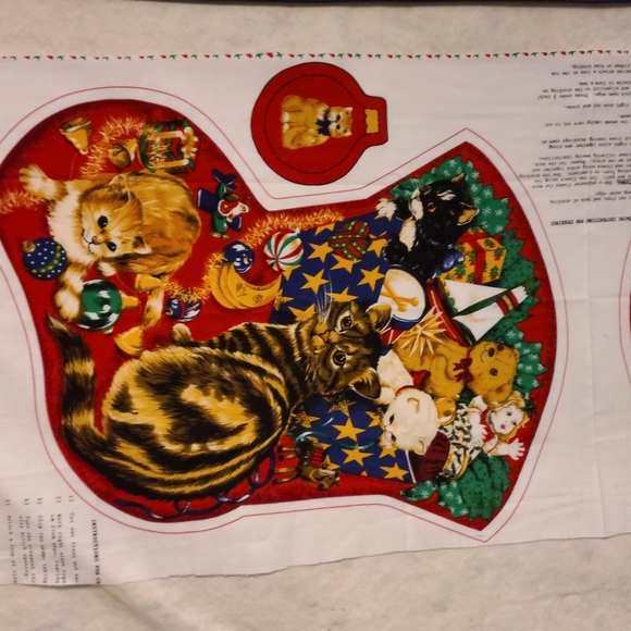 Rare Rose & Hubble Cats Christmas Stocking Holiday Rare Rose Hubble